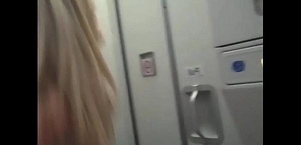  Kinky couple have sex in a plane